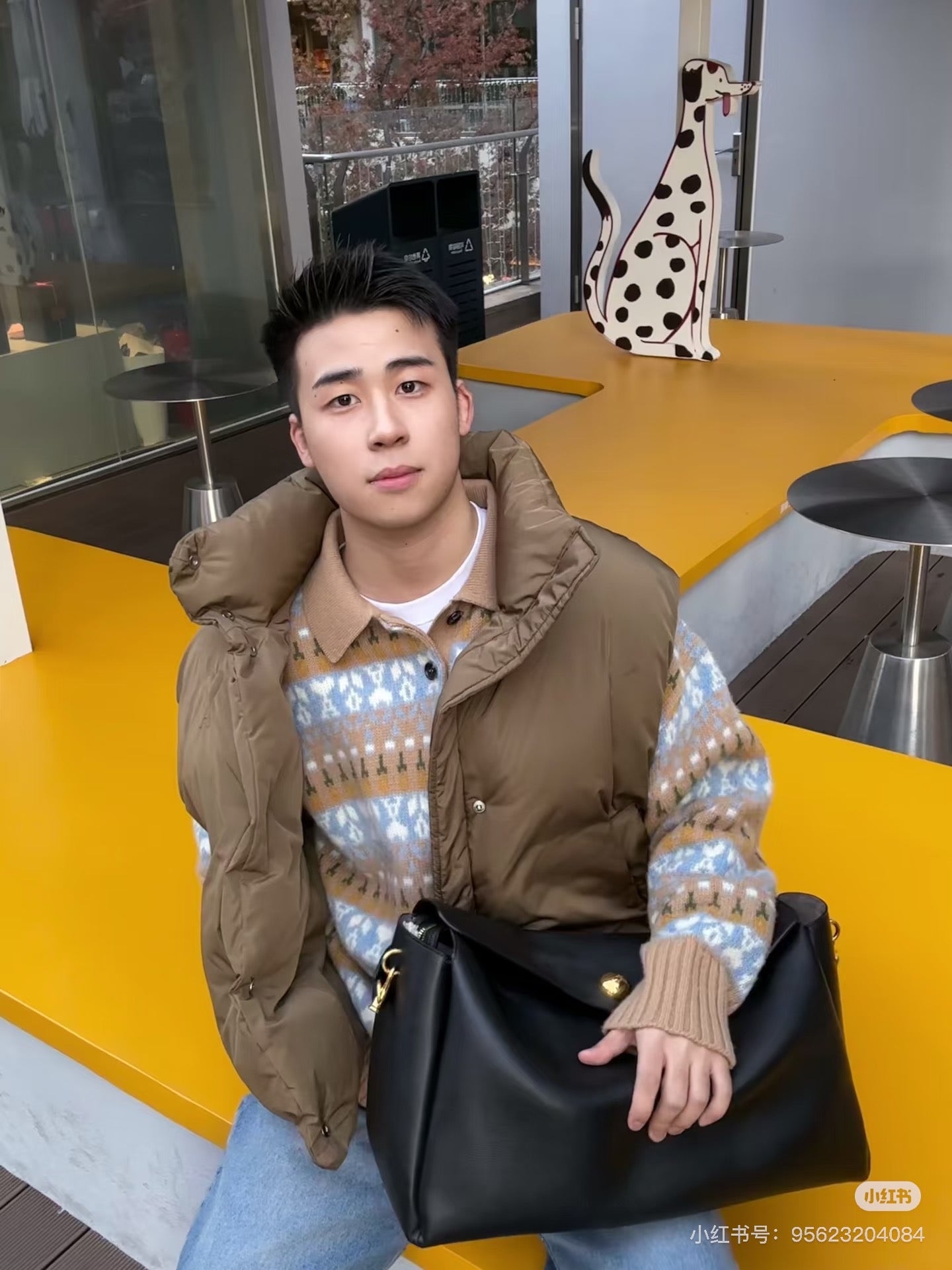 Ami 25fw jacquard sweater