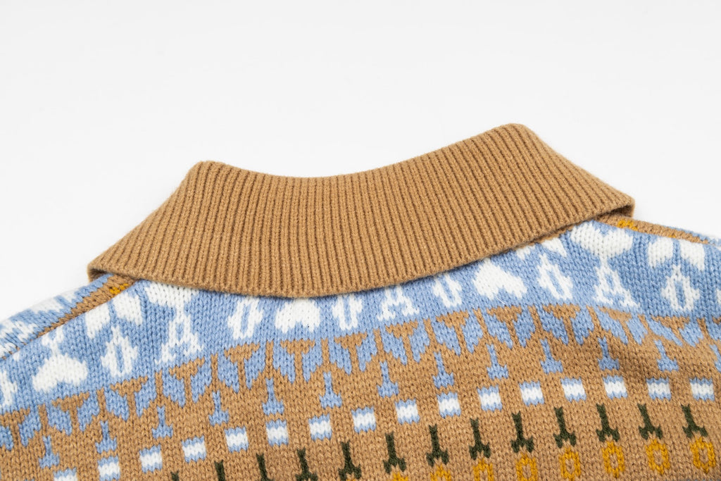 Ami 25fw jacquard sweater