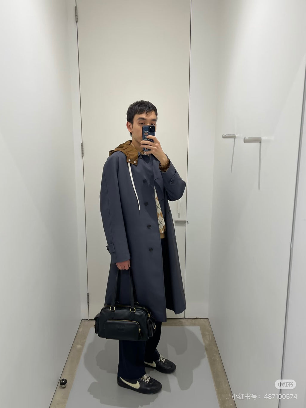 Miu 25fw trench coat