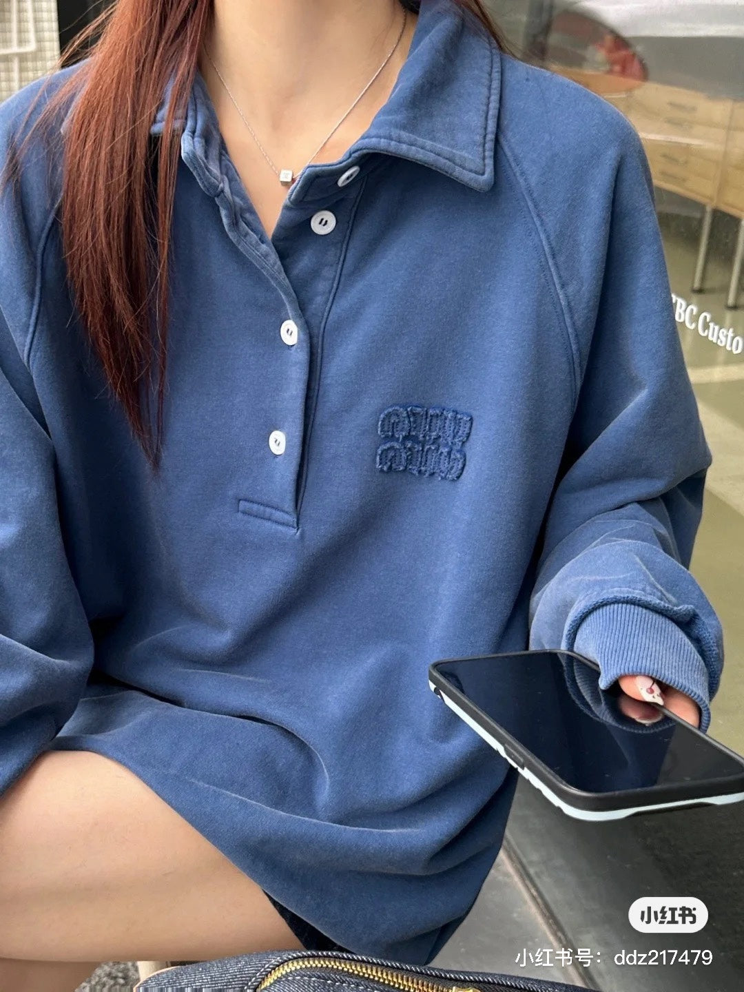 Miu 25fw casual sweatshirt