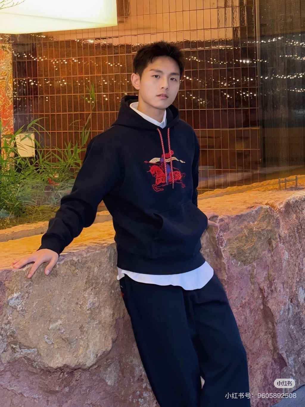 Burbery 25fw embroidered hoodie