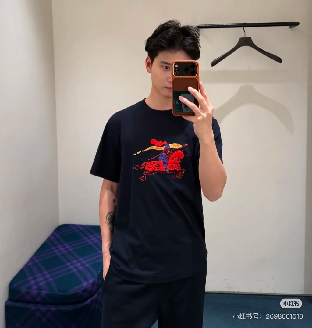 Burbery 25fw embroidered t-shirt