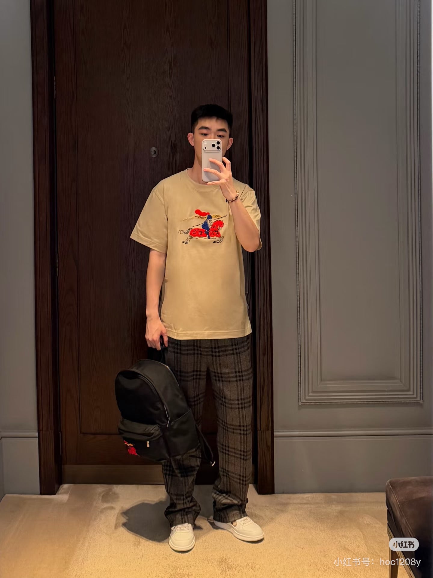 Burbery 25fw embroidered t-shirt