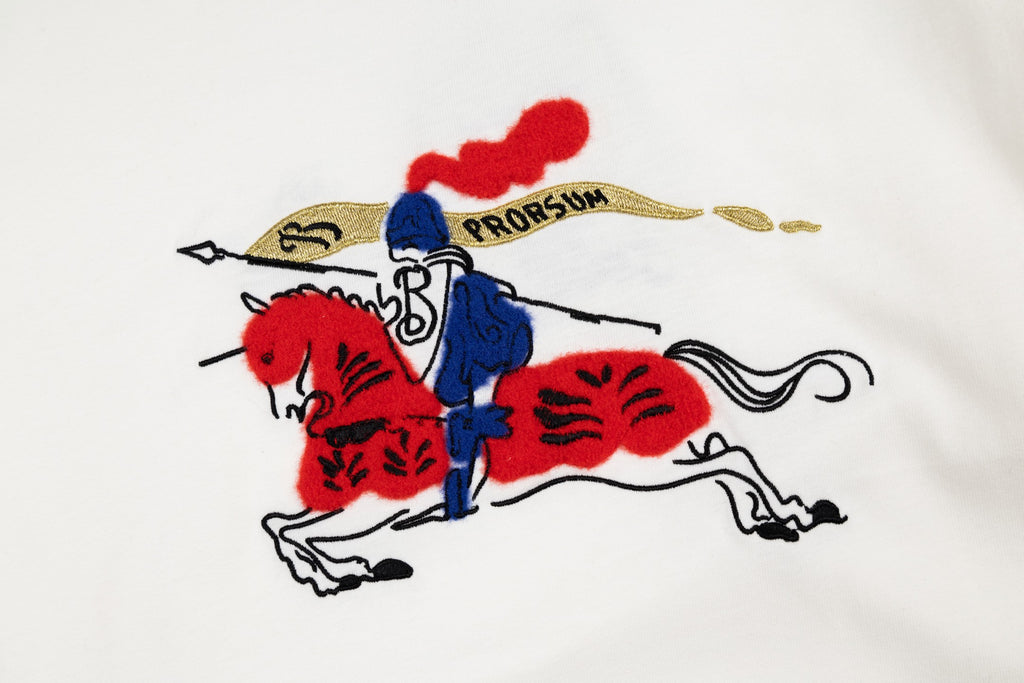 Burbery 25fw embroidered t-shirt