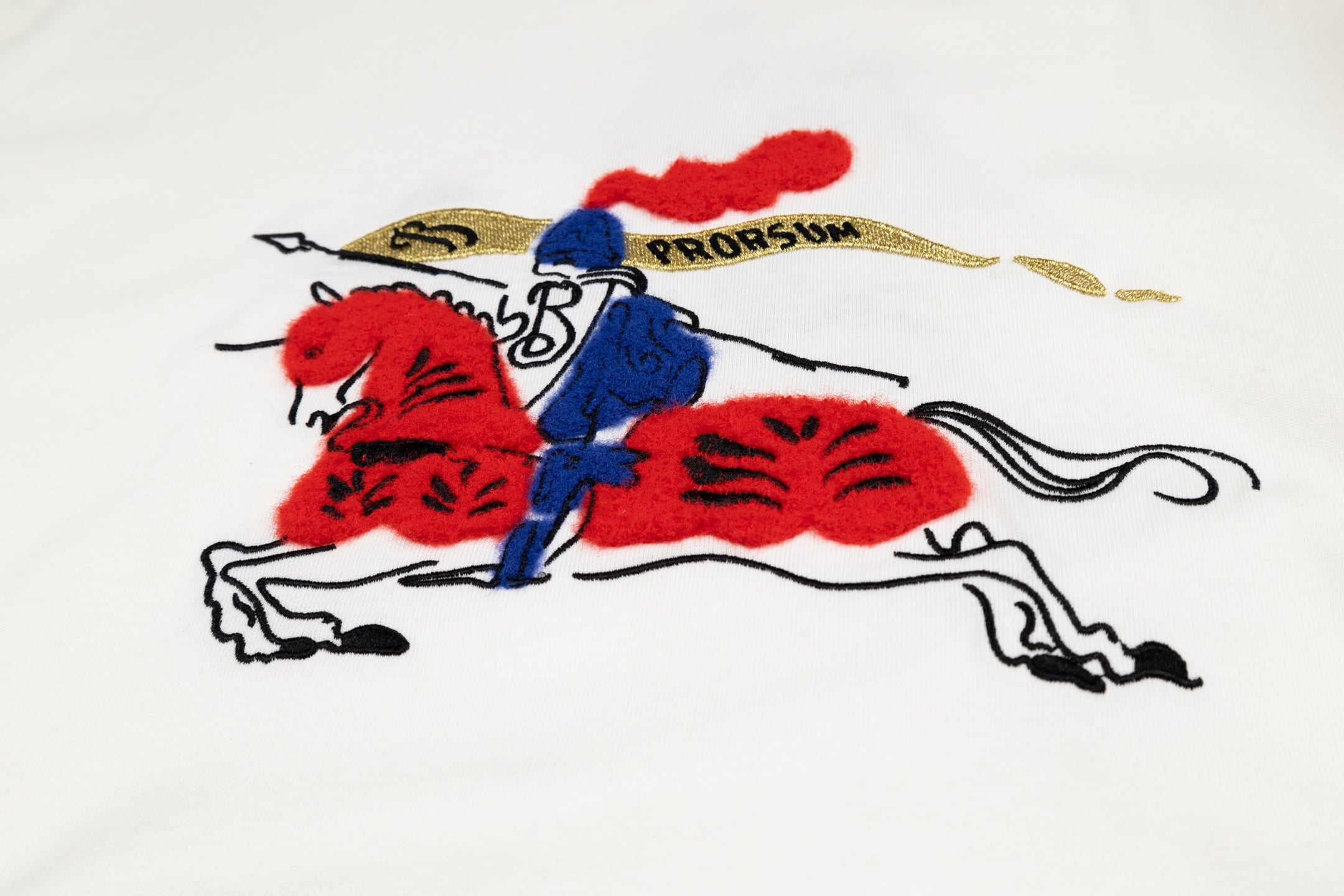 Burbery 25fw embroidered t-shirt