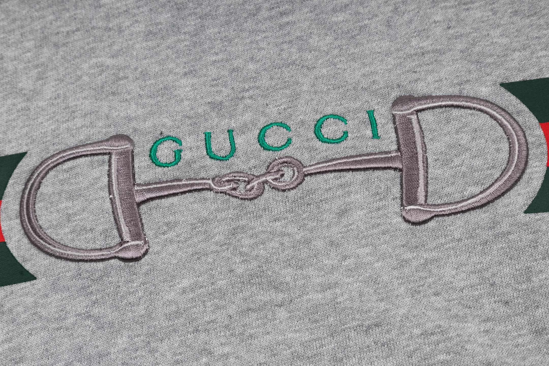 Guc 25fw embroidered sweatshirt