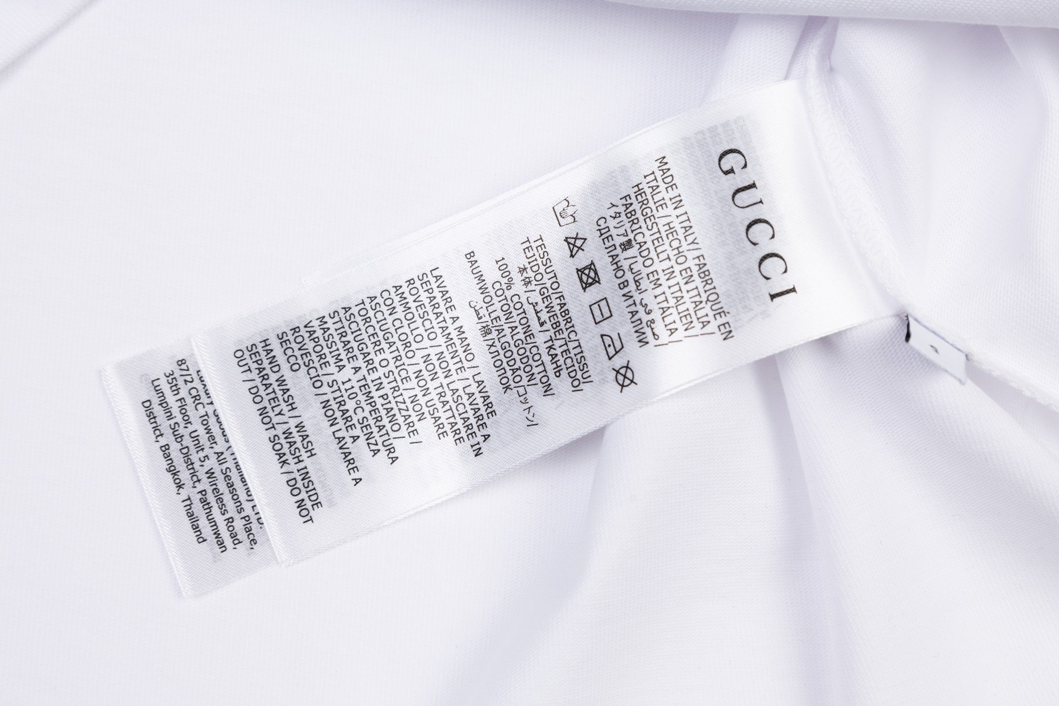 Guc 25fw embroidered t-shirt