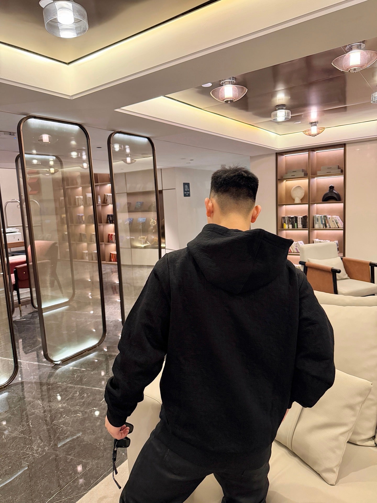 CD 25fw jacquard hoodie