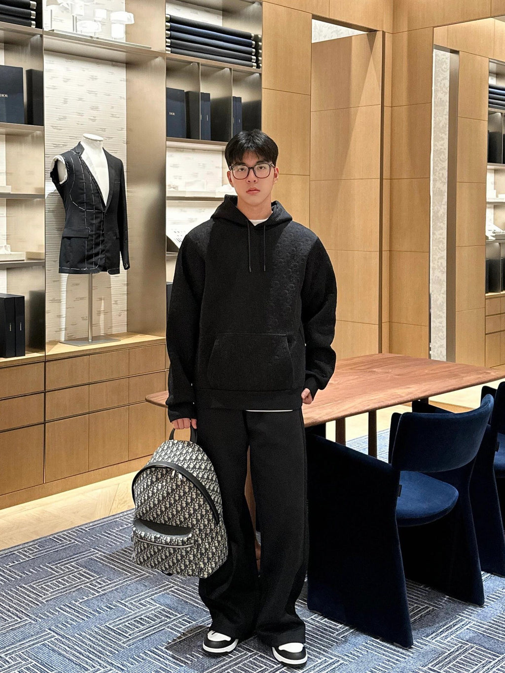 CD 25fw jacquard hoodie